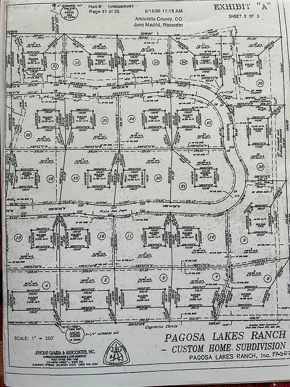 75 Vista San Juan Pagosa Springs, CO 81147  | Land/Lot