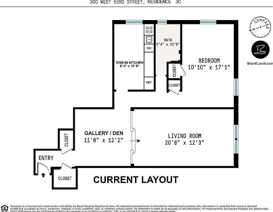 300 W 53rd St APT 3C New York, NY 10019  | Condominium