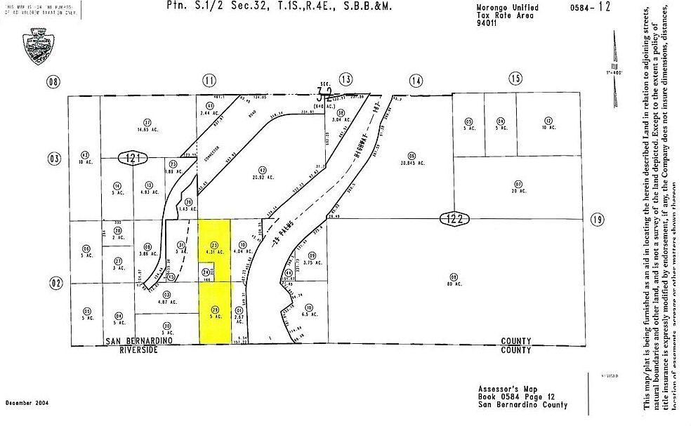1 Canyon House Rd Morongo Valley, CA 92256  | Land/Lot