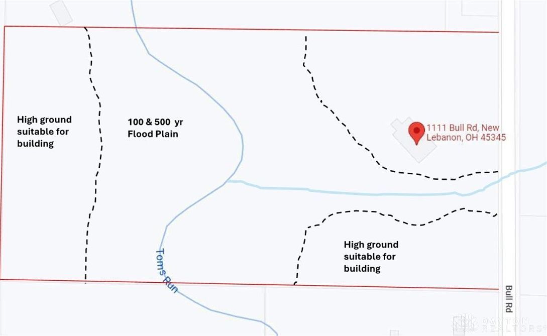 1111 Bull Rd New Lebanon, OH 45345  | Land/Lot