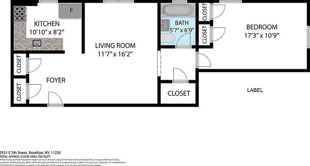 2531 E 7th St APT 1J Brooklyn, NY 11235  | Condominium