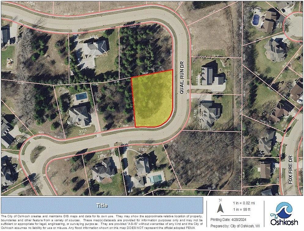 Quail Run Dr #34 Oshkosh, WI 54904  | Land/Lot