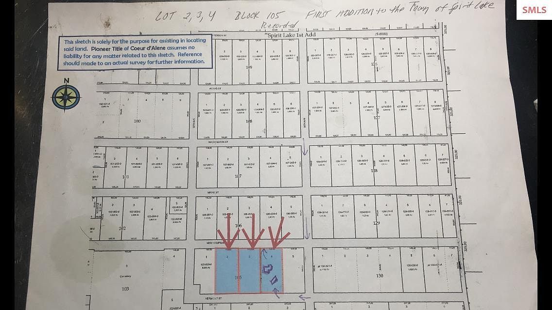 Lts 2 3 4 W Vermont St Spirit Lake, ID 83869  | Land/Lot