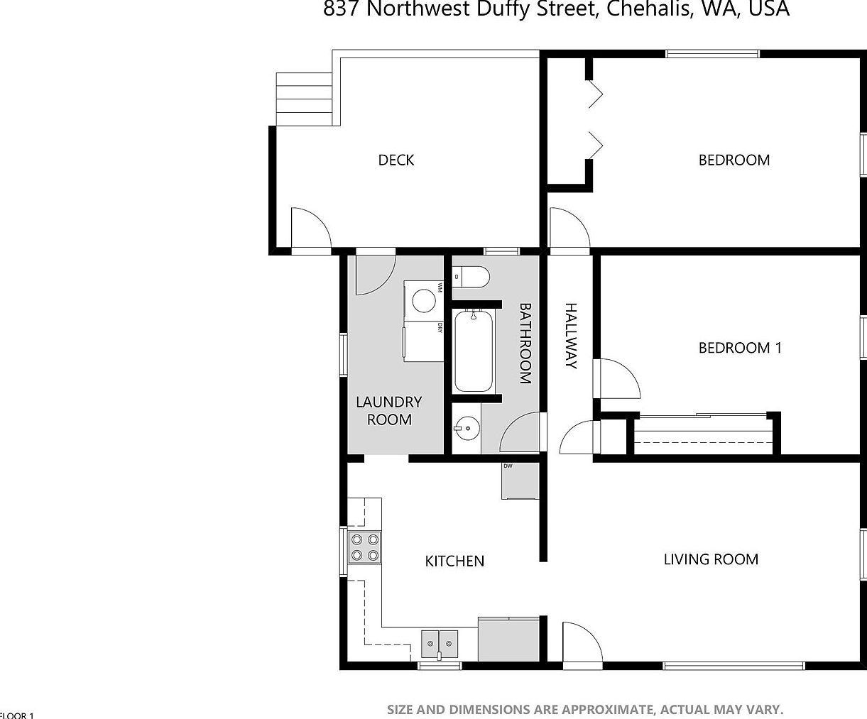 837 NW Duffy St Chehalis, WA 98532  | Single Family