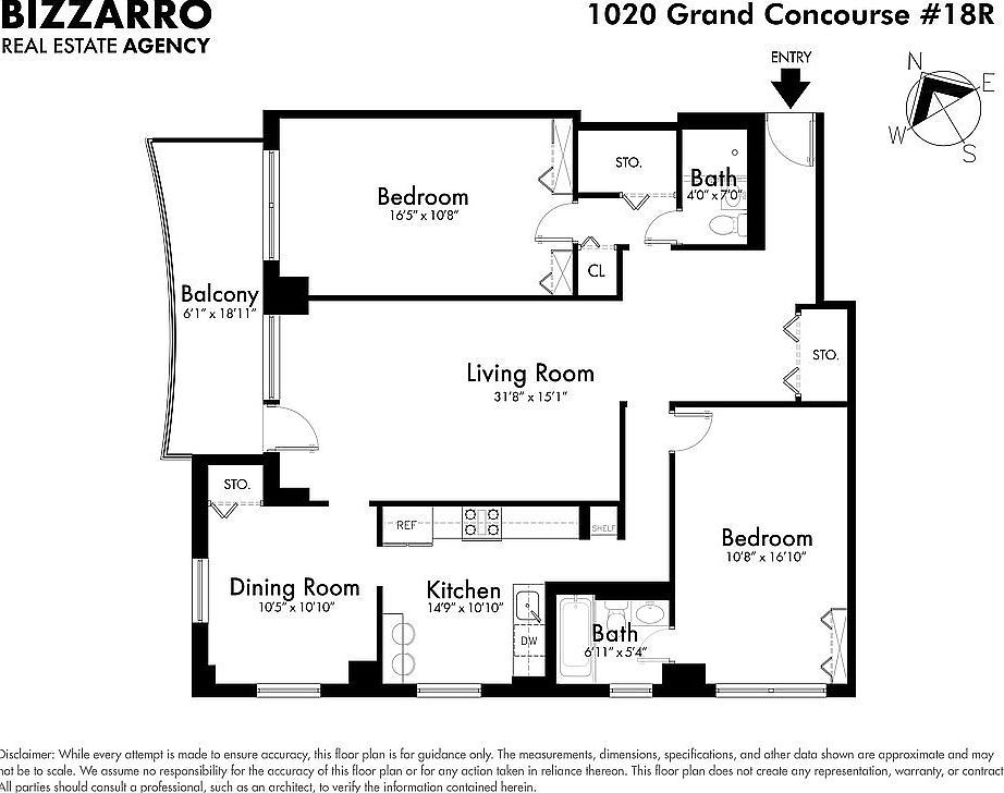 1020 Grand Concourse APT 18R Bronx, NY 10451  | Condominium