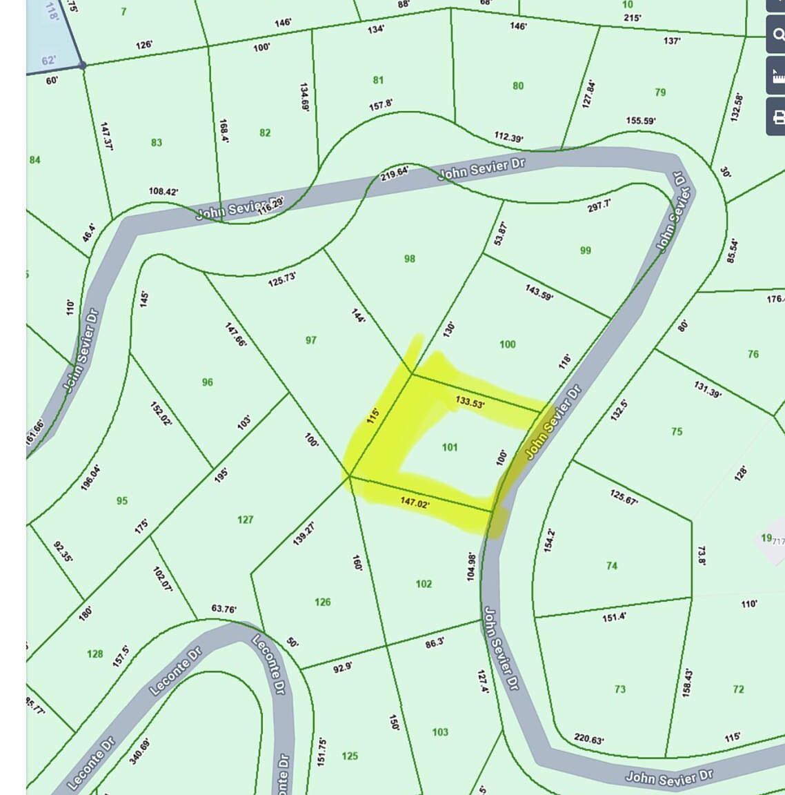 LOT 101 John Sevier Dr Sevierville, TN 37876  | Land/Lot