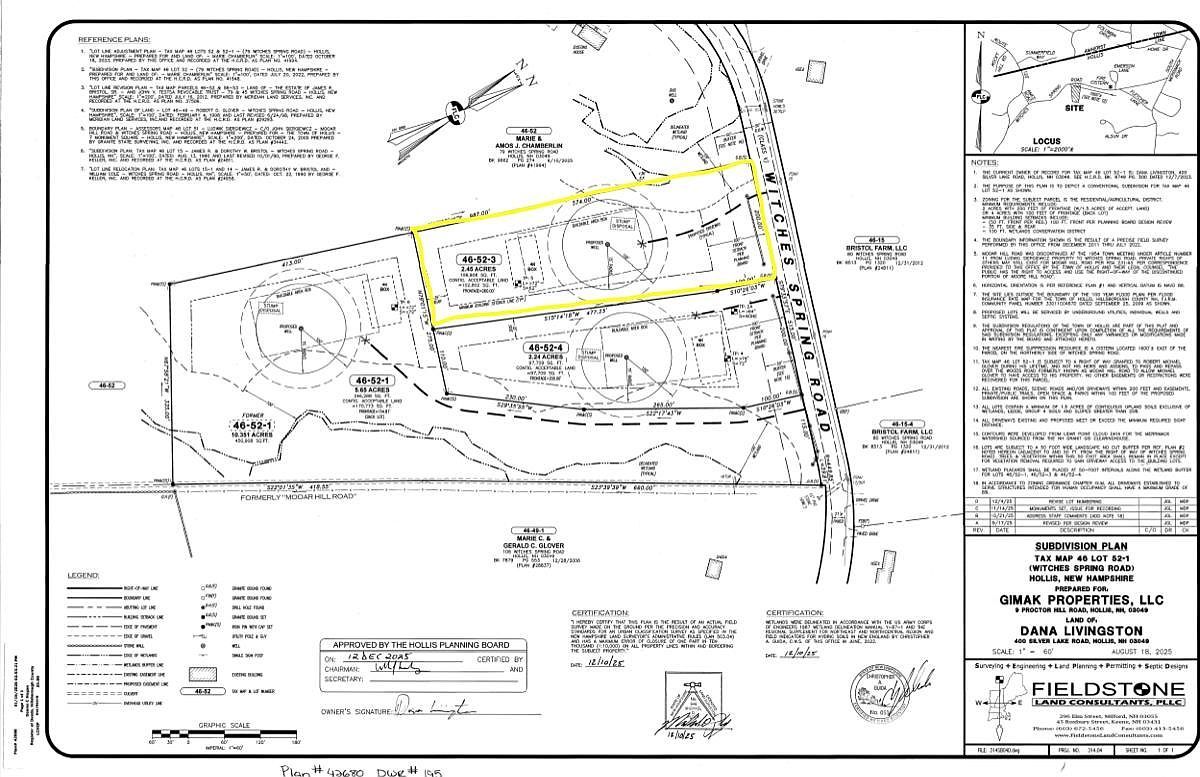46-52-3 Witches Spring Rd Hollis, NH 03049  | Land/Lot