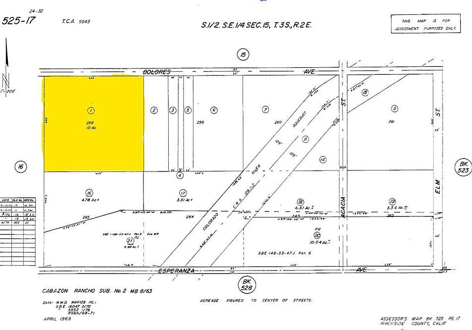 0 Delores Ave #258 Cabazon, CA 92230  | Land/Lot