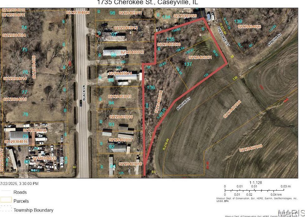 1735 Cherokee Ave Caseyville, IL 62232  | Land/Lot