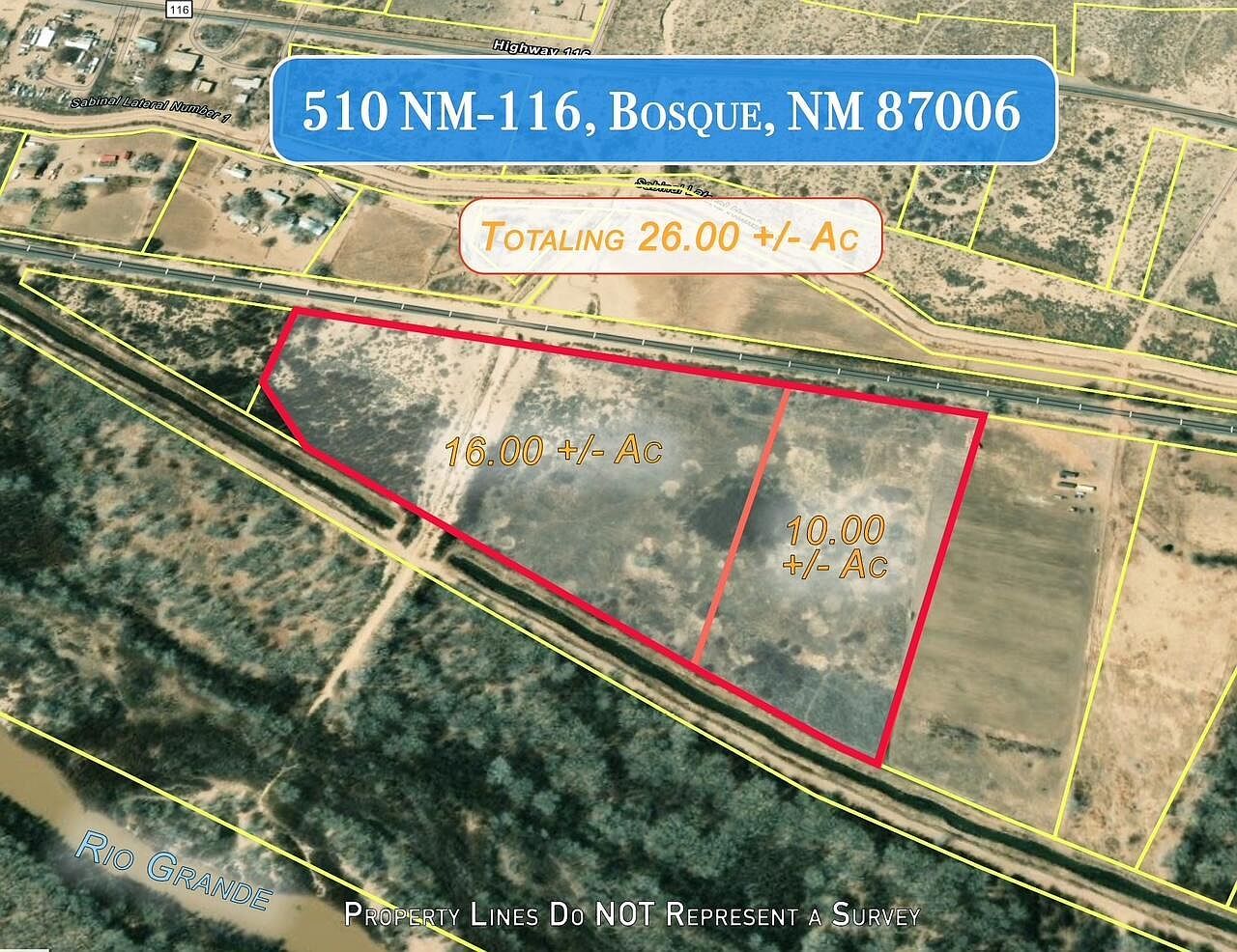 510 State Highway 116 Bosque, NM 87006  | Land/Lot