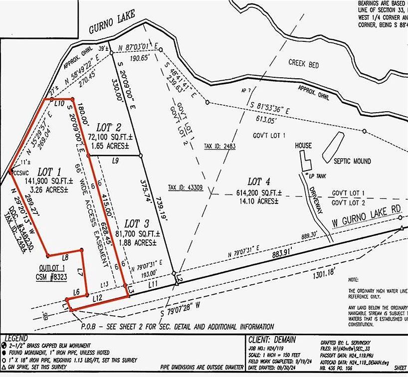 LOT 1 Gurno Lake Ln Hayward, WI 54843 - Thumbnail 2