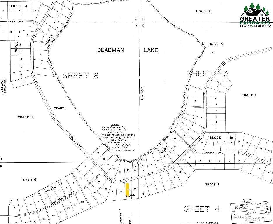 Nhn Deadman Lake Manley Hot Spgs Manley Hot Springs, AK 99756 | Land/Lot