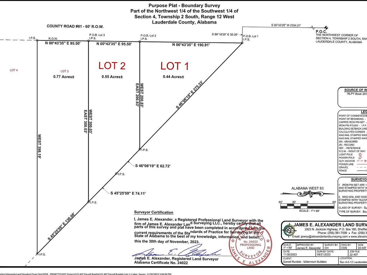 1 County Road 81 Florence, AL 35633  | Land/Lot