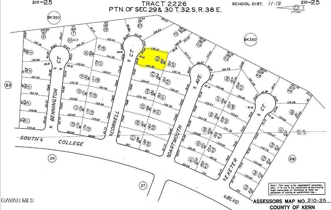 Cornell Ct California City, CA 93505  | Land/Lot