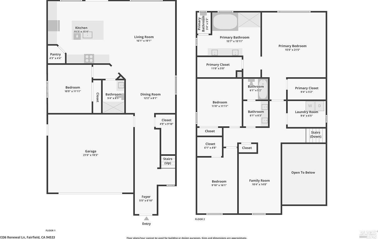 1336 Renewal Ln Fairfield, CA 94533  | Single Family