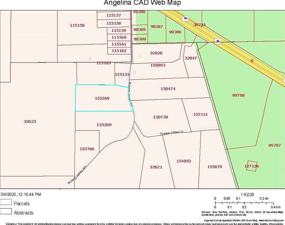 550 Robert Jones Rd Huntington, TX 75949  | Land/Lot