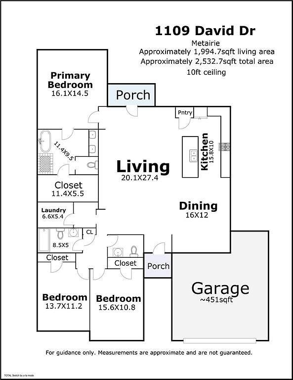 1109 David Dr Metairie, LA 70003 | Single Family
