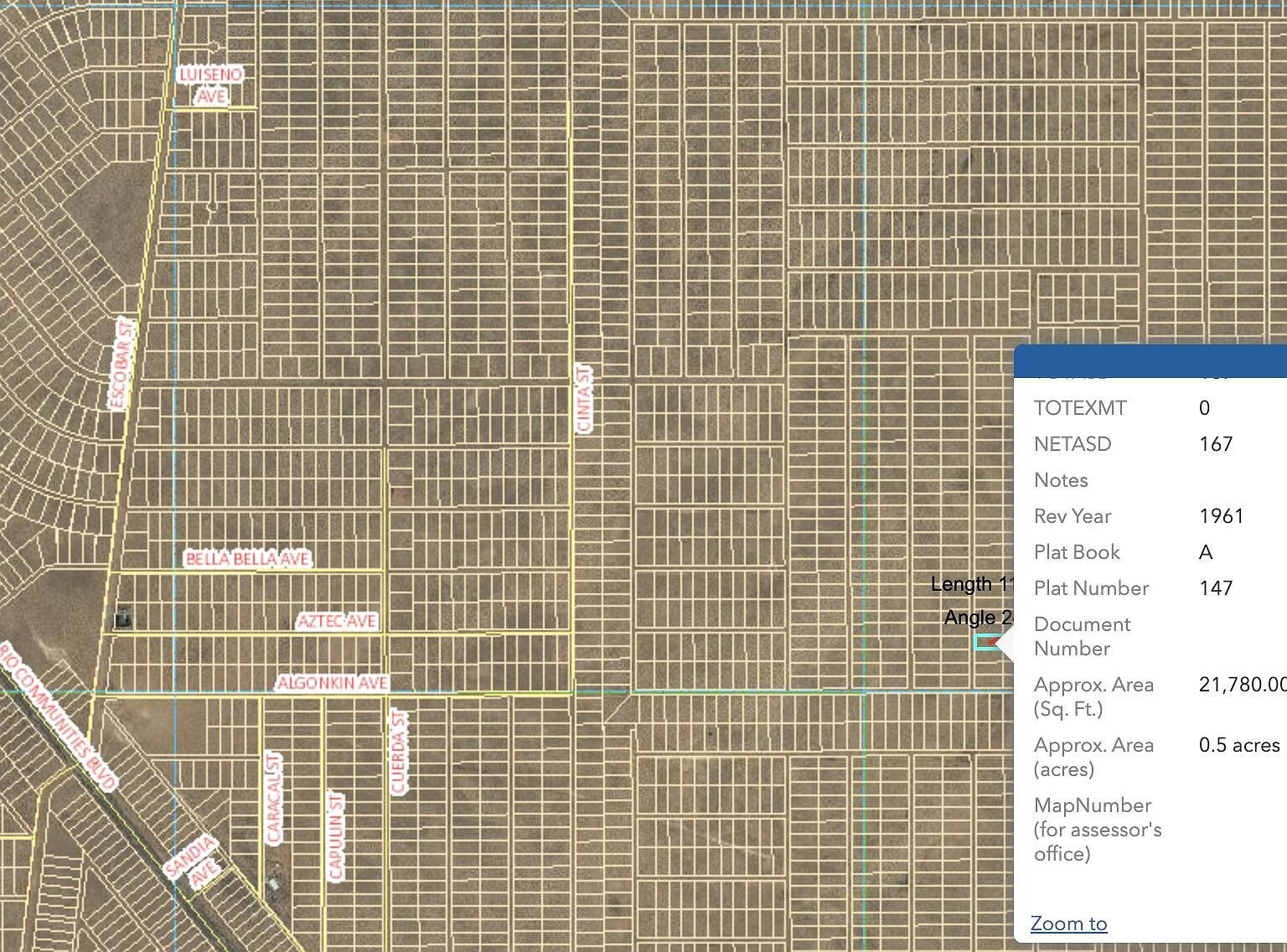Algonkin Ave Belen, NM 87002  | Land/Lot