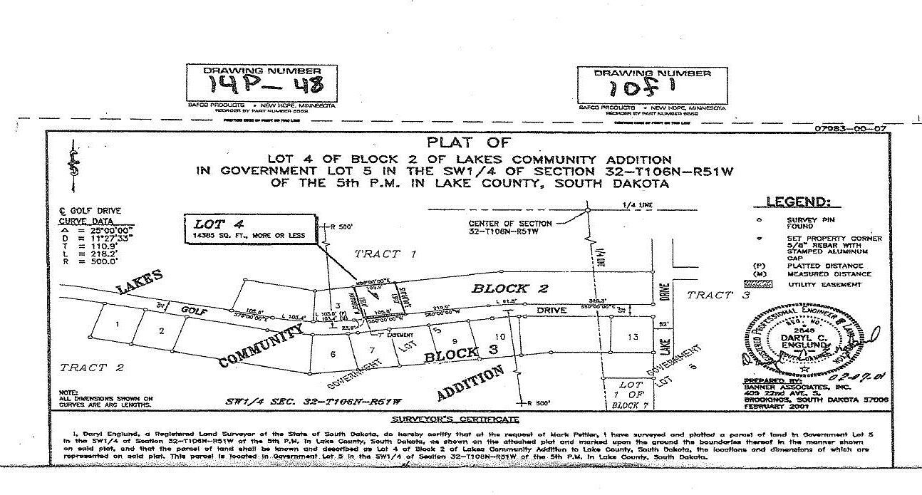 Golf Dr Wentworth, SD 57075  | Land/Lot