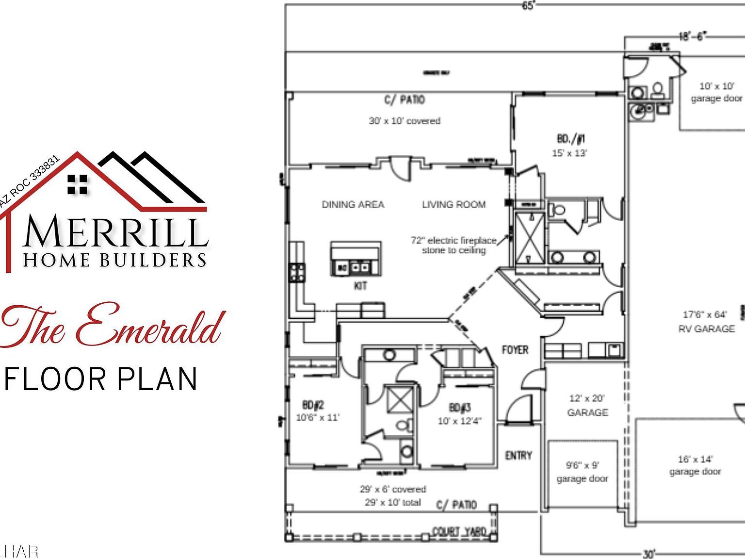 1911 The Emerald On Your Lot Pln Lake Havasu City, AZ 86404  | Single Family