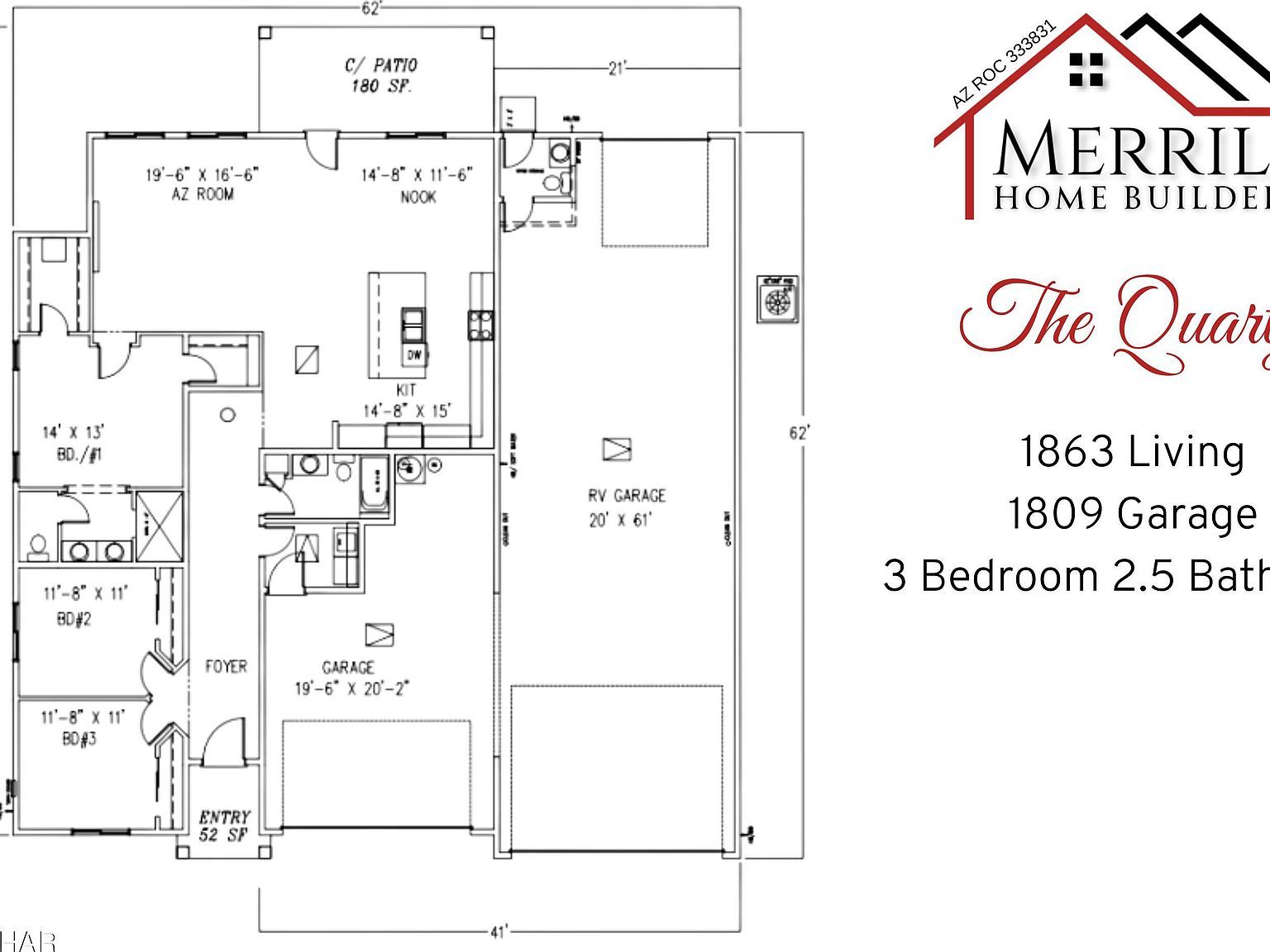 1863 The Quartz On Your Lot Plan Lake Havasu City, AZ 86404  | Single Family
