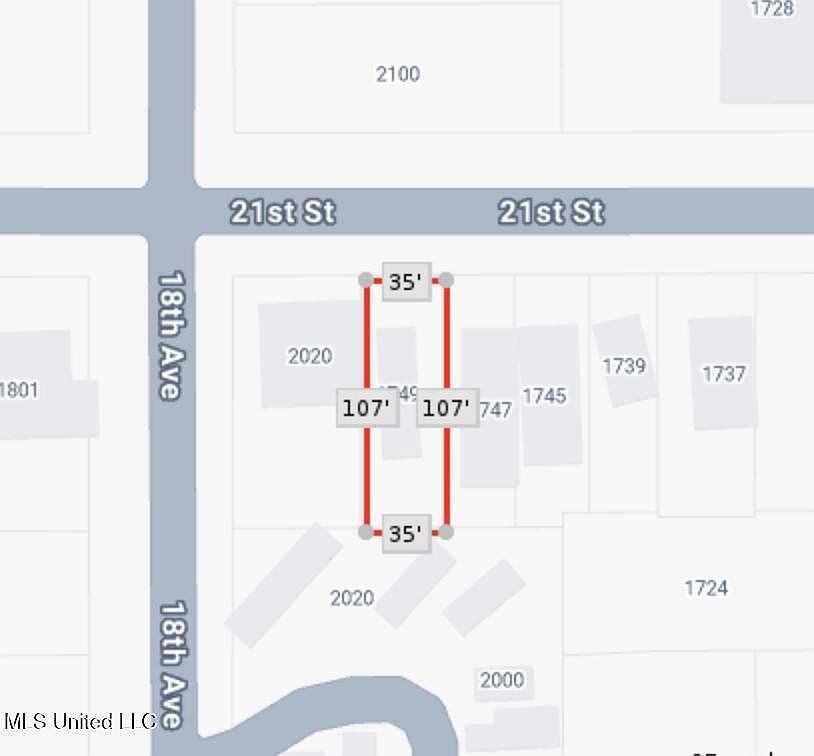 1749 21st St Gulfport, MS 39501  | Land/Lot