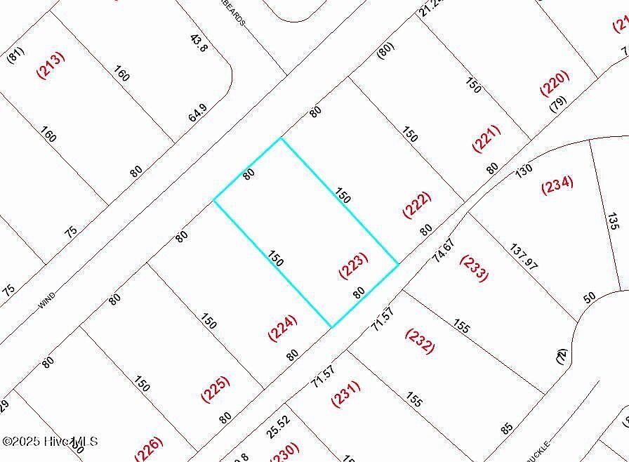 708 Wind Way Lot 223 New Bern, NC 28560 | Land/Lot