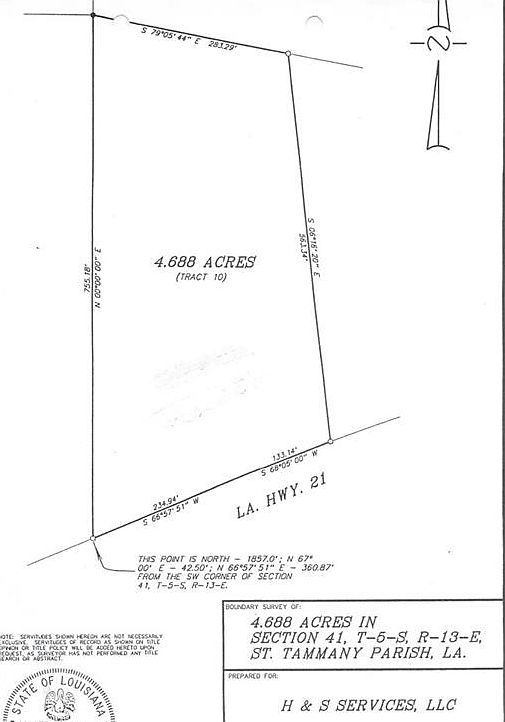 Highway 21 Hwy Bush, LA 70431  | Land/Lot