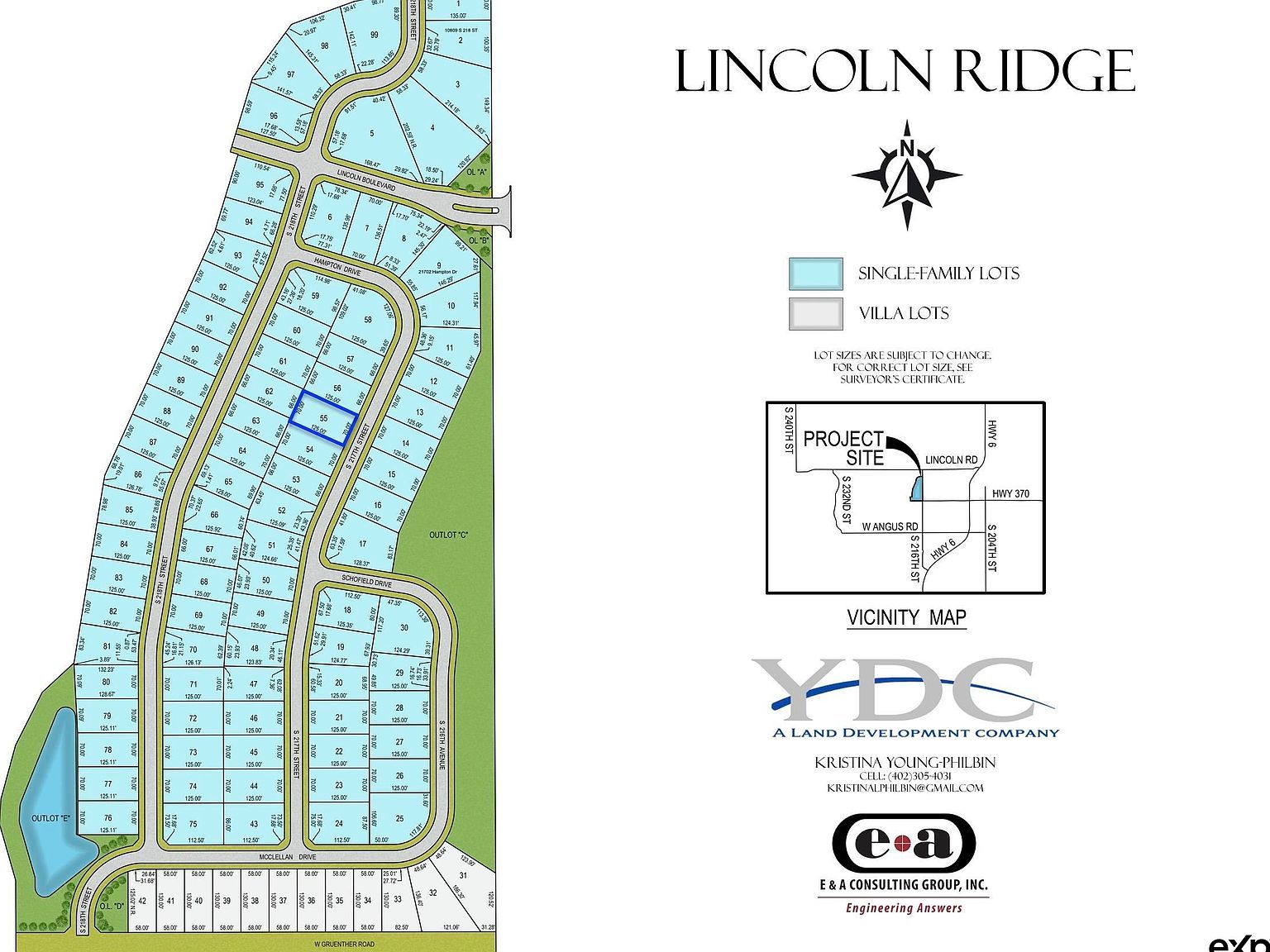 11018 S 217th St Gretna, NE 68028  | Land/Lot