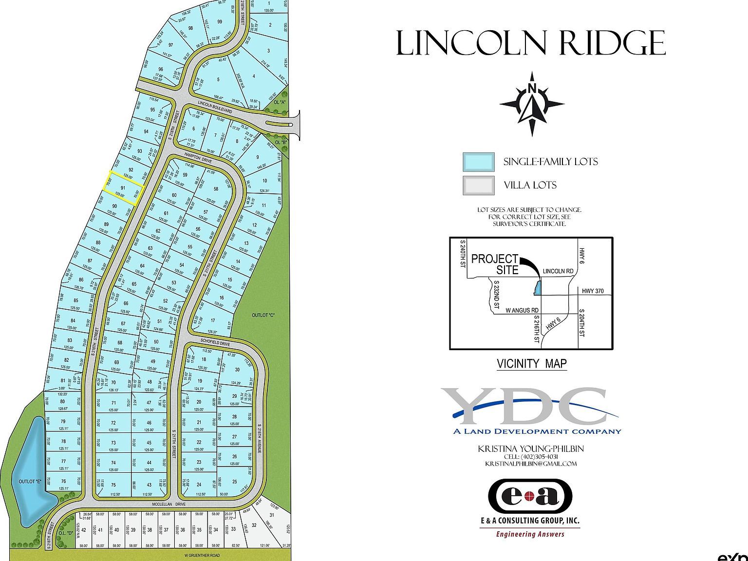 11012 S 218th St Gretna, NE 68028  | Land/Lot