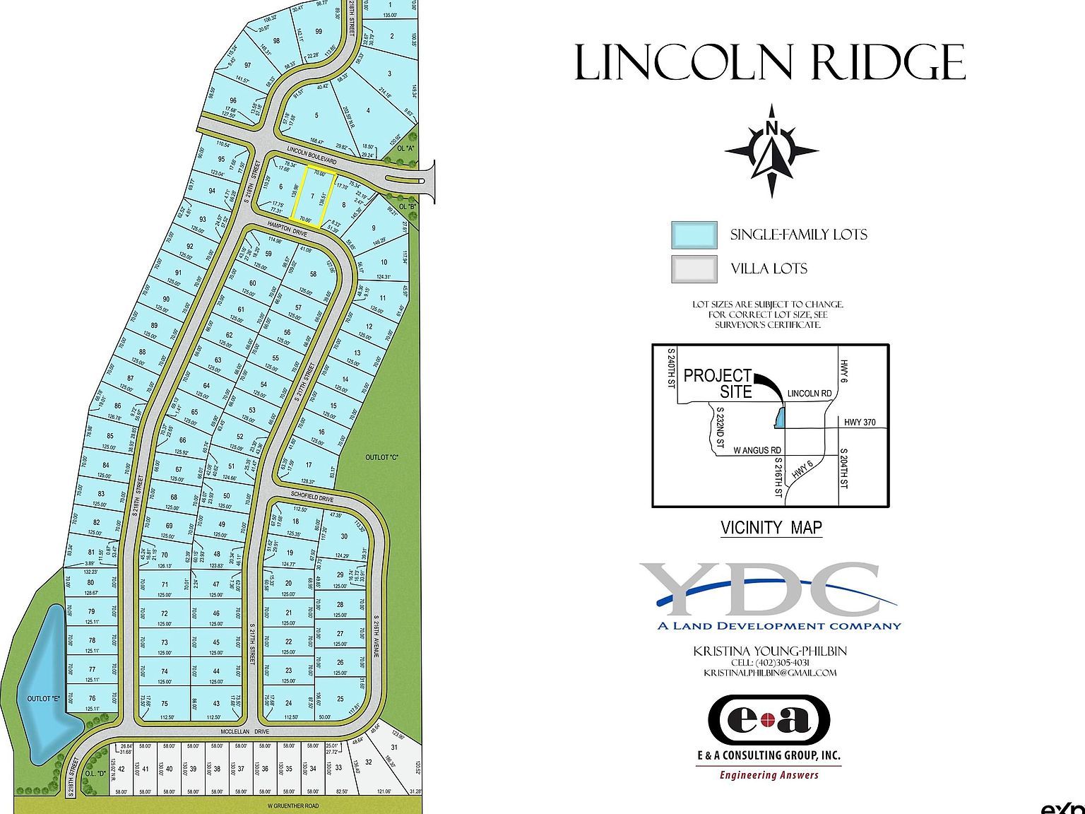 10805 S 218th St Gretna, NE 68028  | Land/Lot