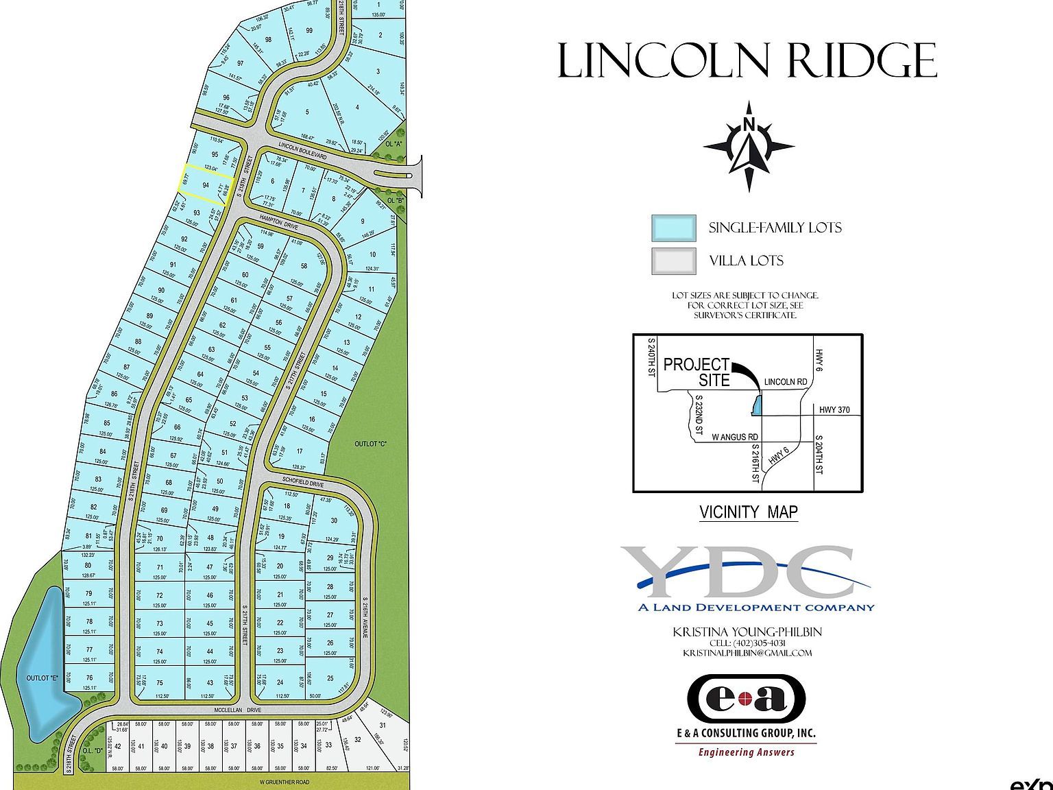 10906 S 218th St Gretna, NE 68028  | Land/Lot