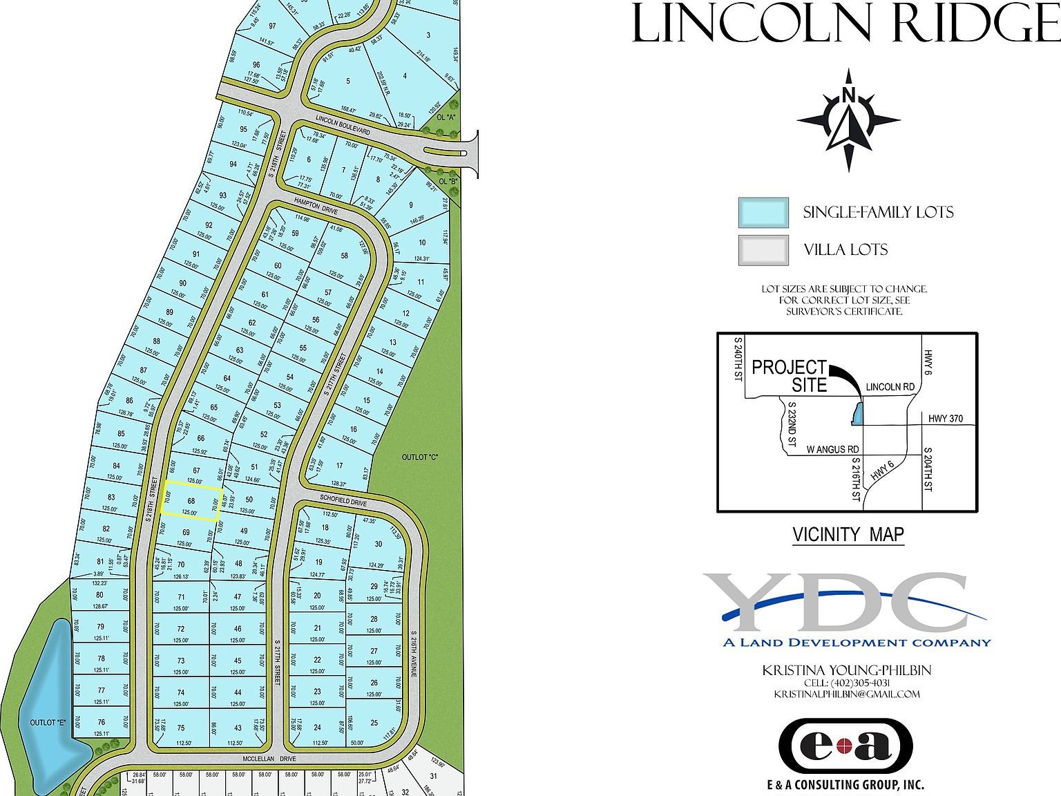 11043 S 218th St Gretna, NE 68028  | Land/Lot