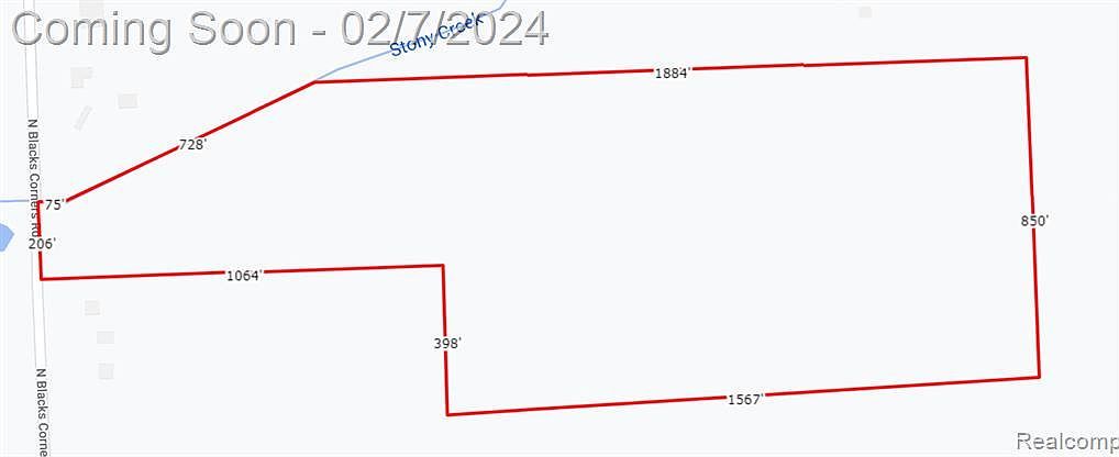 0 N Blacks Corners Rd Imlay City, MI 48444  | Land/Lot