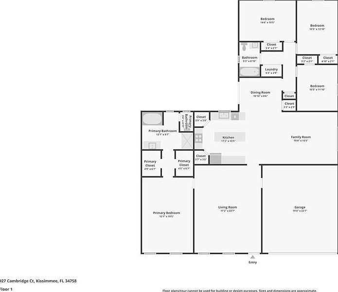 927 Cambridge Ct Kissimmee, FL 34758  | Single Family