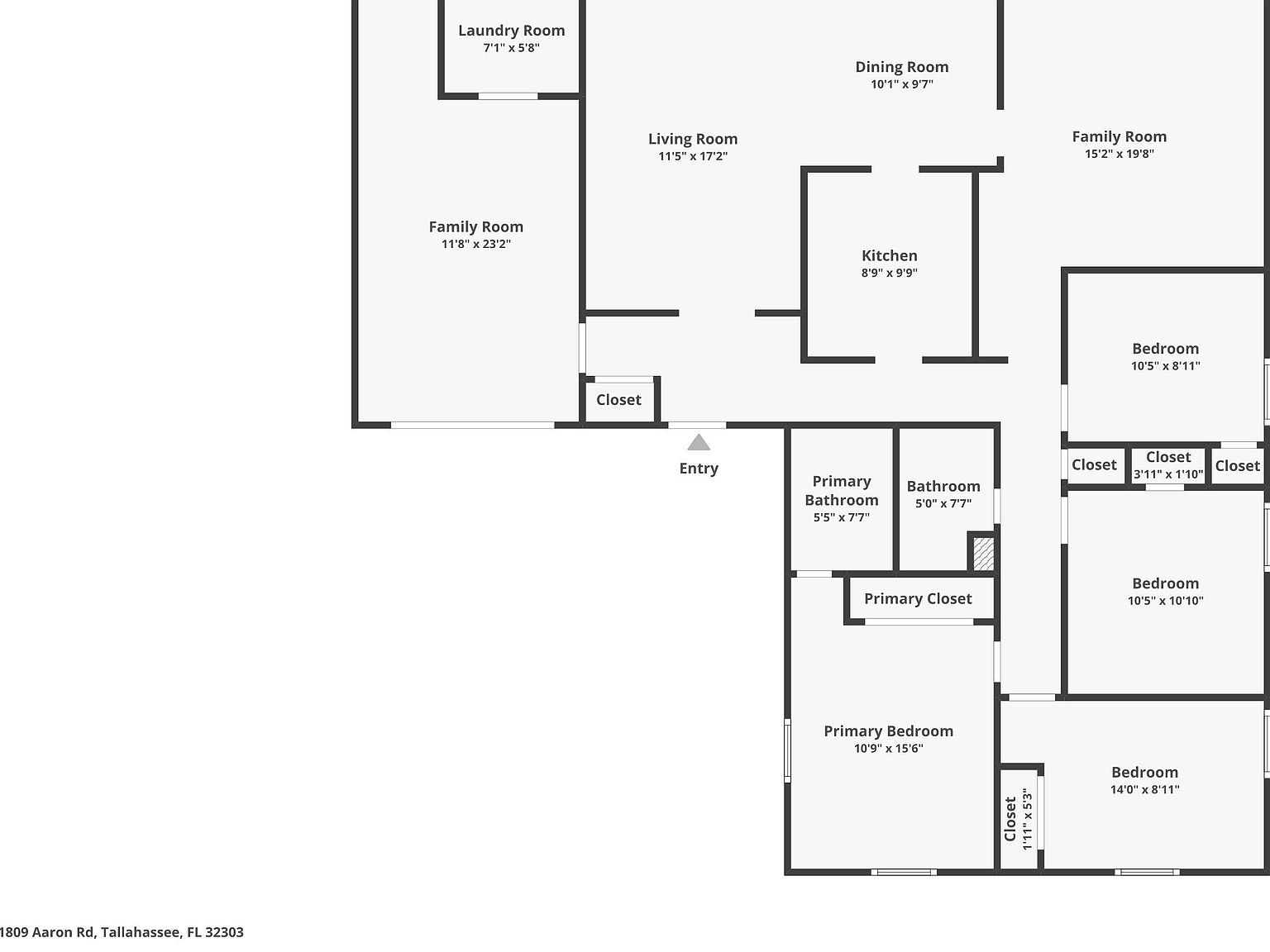 1809 Aaron Rd Tallahassee, FL 32303 | Single Family