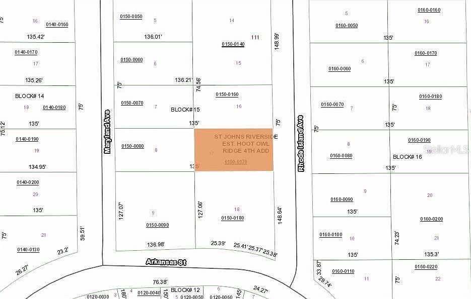 105 Rhode Island Ave #17 Satsuma, FL 32189  | Land/Lot