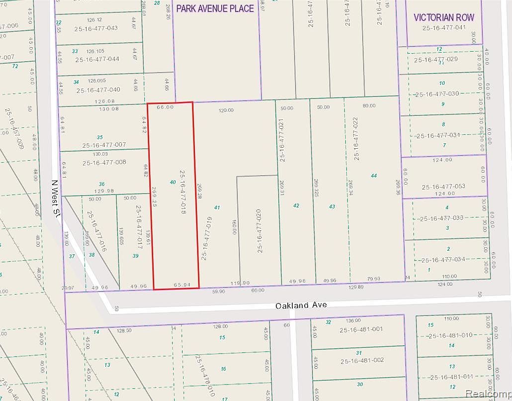 414 Oakland Ave Royal Oak, MI 48067  | Land/Lot