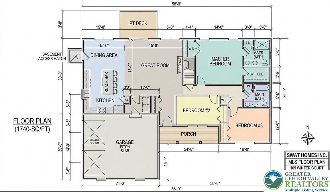 Winter Ct Long Pond, PA 18334  | Single Family