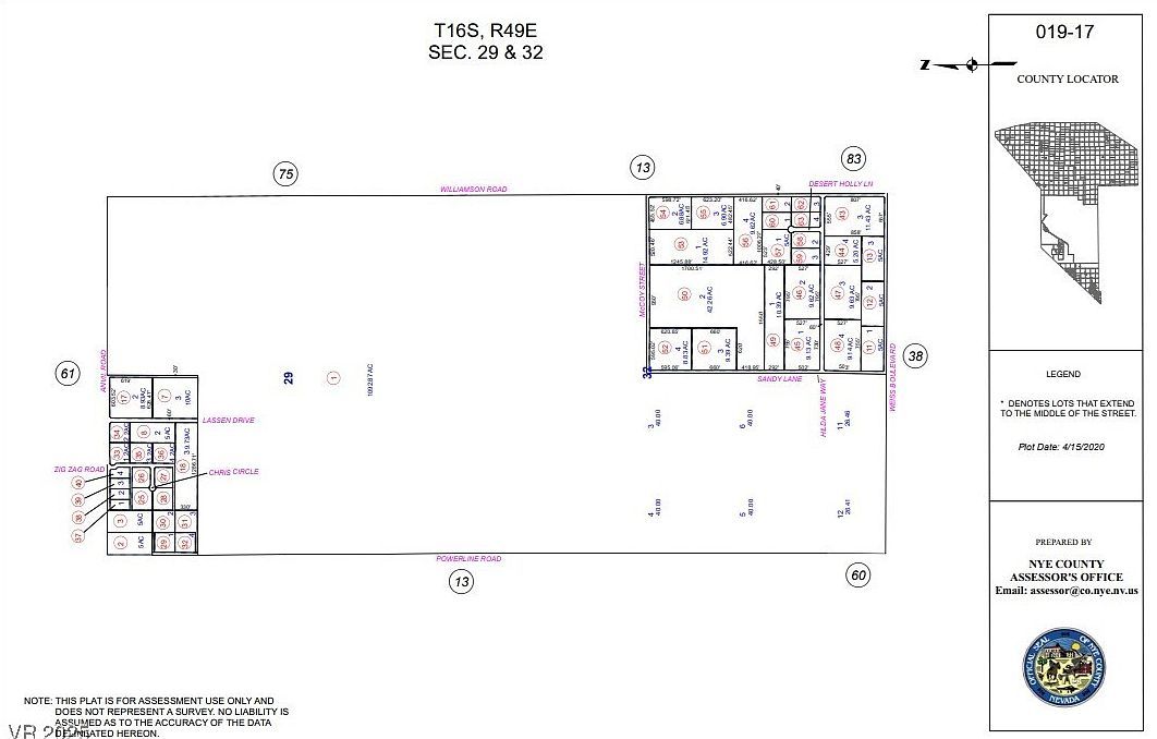 129 S Powerline Rd Amargosa Valley, NV 89020  | Land/Lot