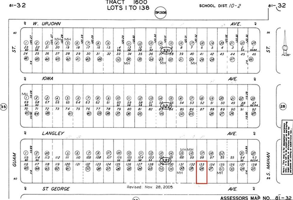 1320 W Saint George Ave LOT 133 Ridgecrest, CA 93555  | Land/Lot
