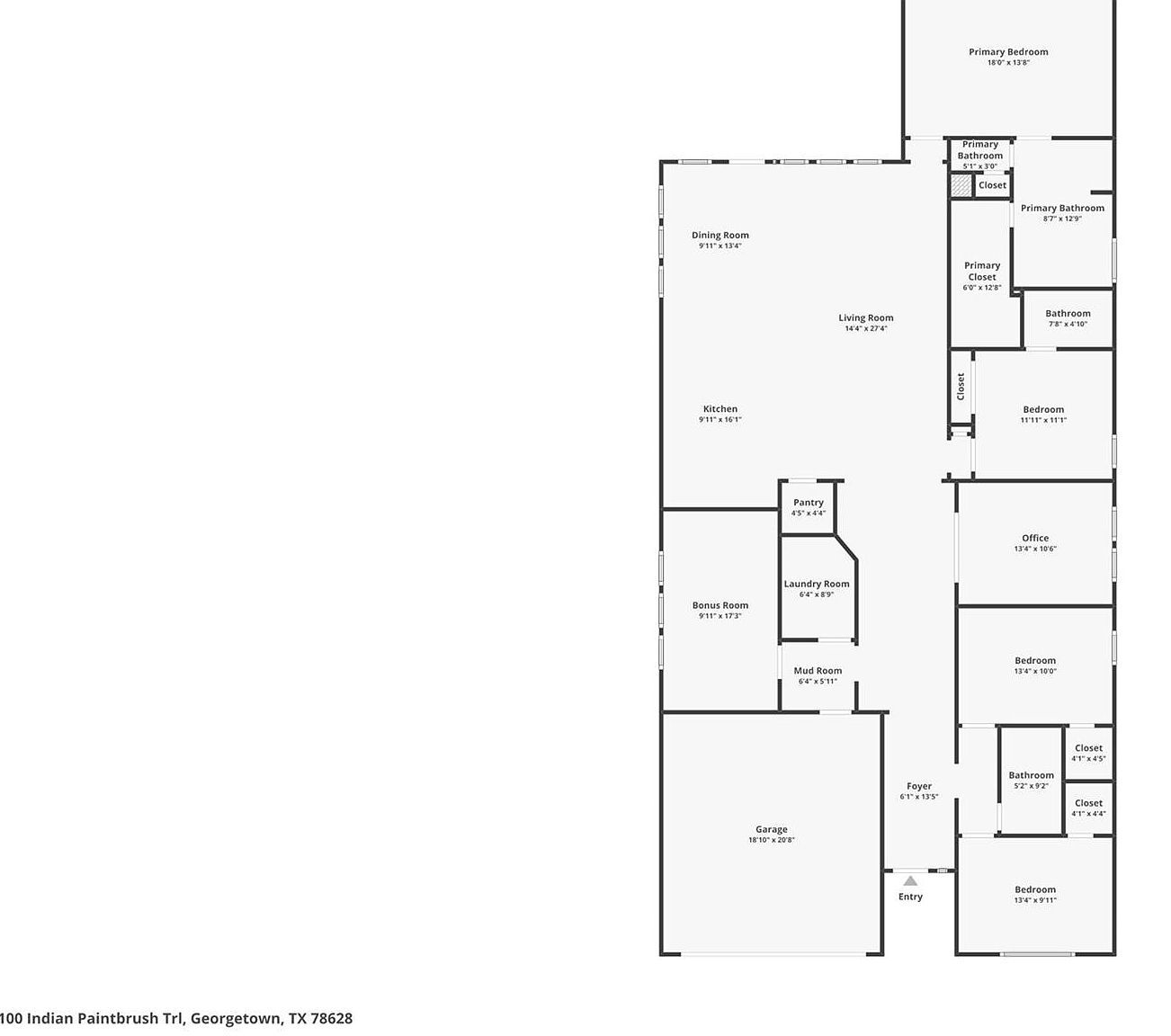 100 Indian Paintbrush Trl Georgetown, TX 78628 | Single Family