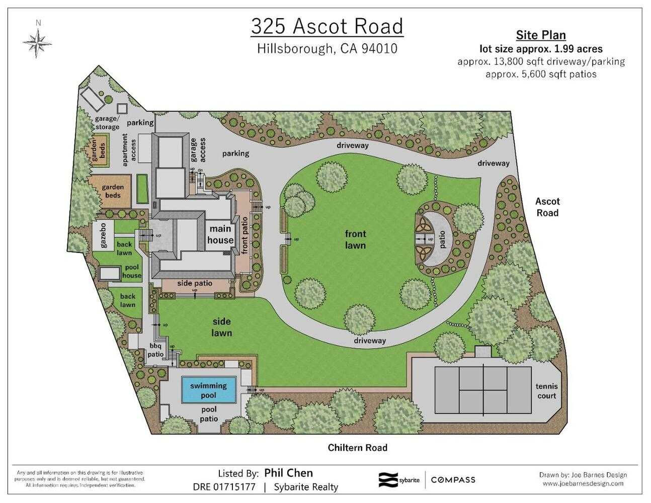 325 Ascot Road, Hillsborough, CA, USA, 94010  | Single Family