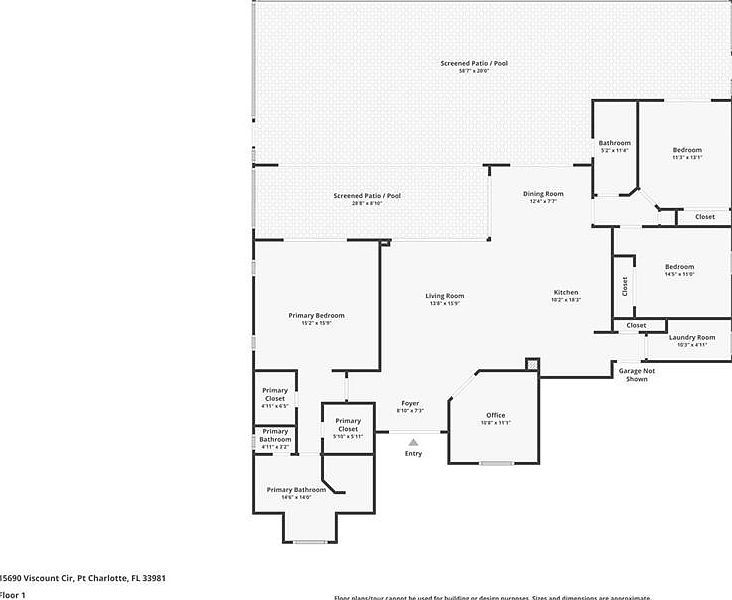 15690 Viscount Cir Pt Charlotte, FL 33981  | Single Family