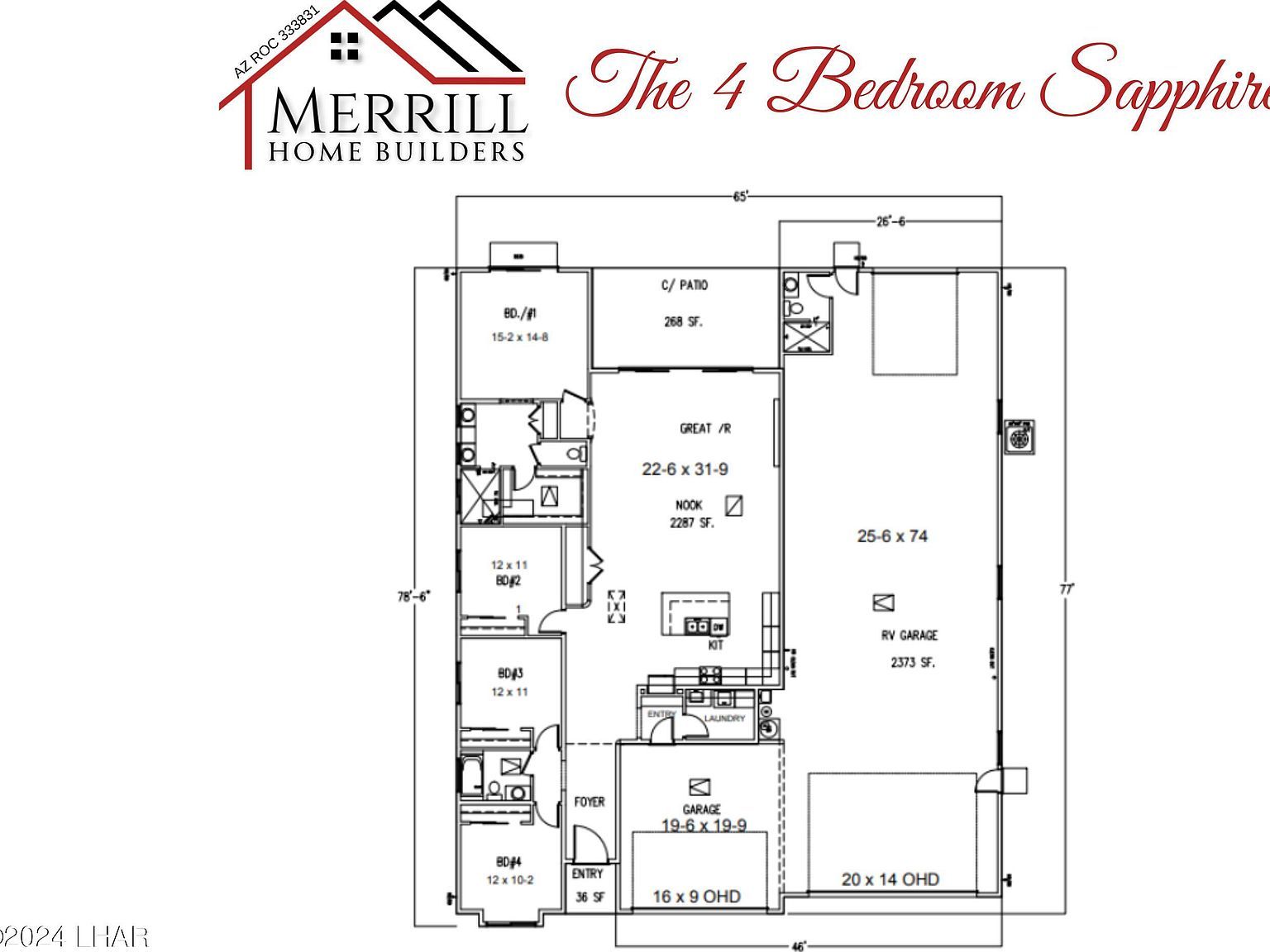 Sapphire On Your Lot Plan Lake Havasu City, AZ 86403  | Single Family