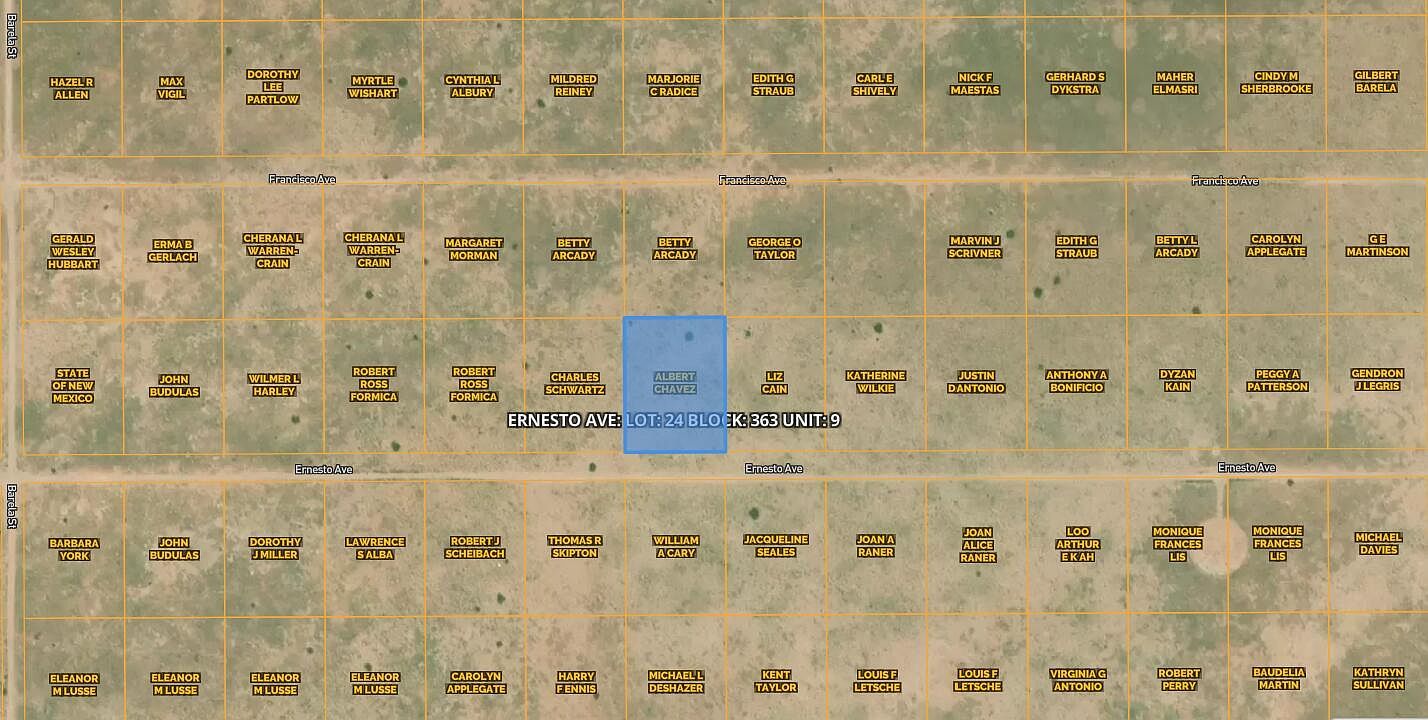 Ernesto Avenue Block LOT 24-363 Veguita, NM 87062  | Land/Lot