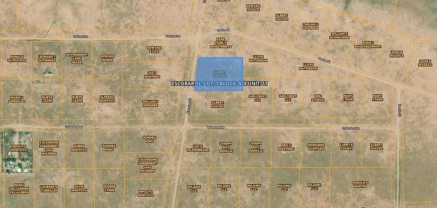 Escobar Place Block LOT 7-428 Veguita, NM 87062  | Land/Lot