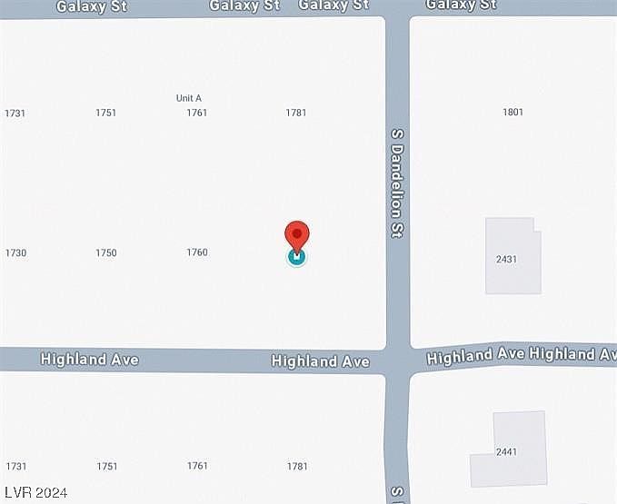 1780 Galaxy St Pahrump, NV 89048  | Land/Lot