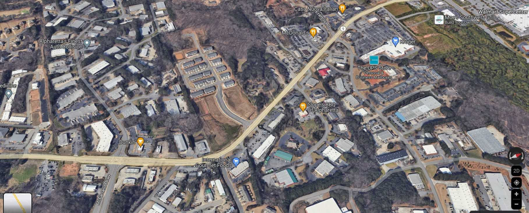 5878 Atlanta Highway, Alpharetta, GA, USA, 30004  | Land/Lot