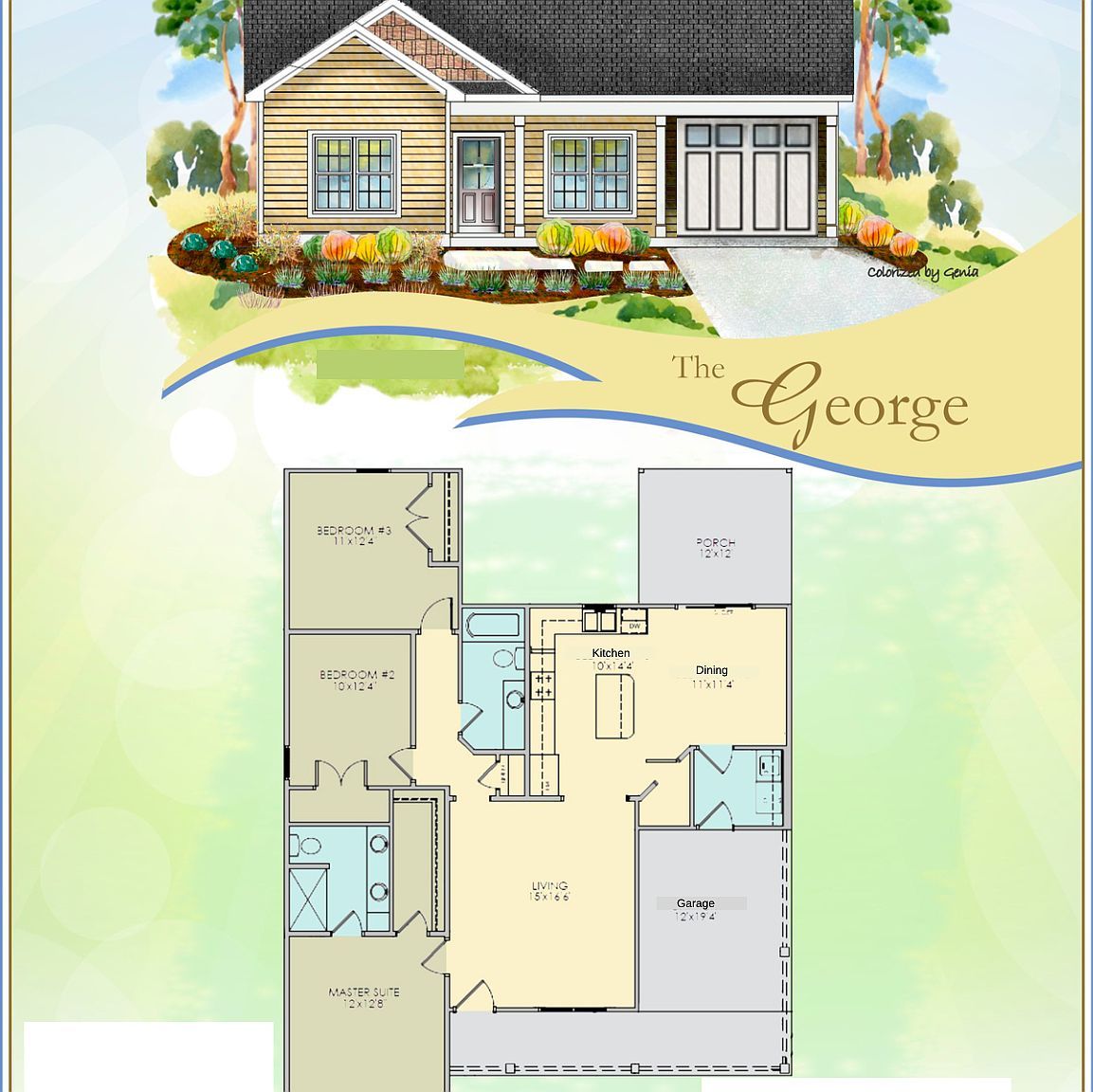 George 1 Car Plan, The Cottages on the Vance Fremont, NC 27830 - Thumbnail 5